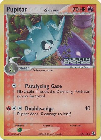 Pupitar (51/113) (Delta Species) (Stamped) [EX: Delta Species] | Exor Games Bridgewater