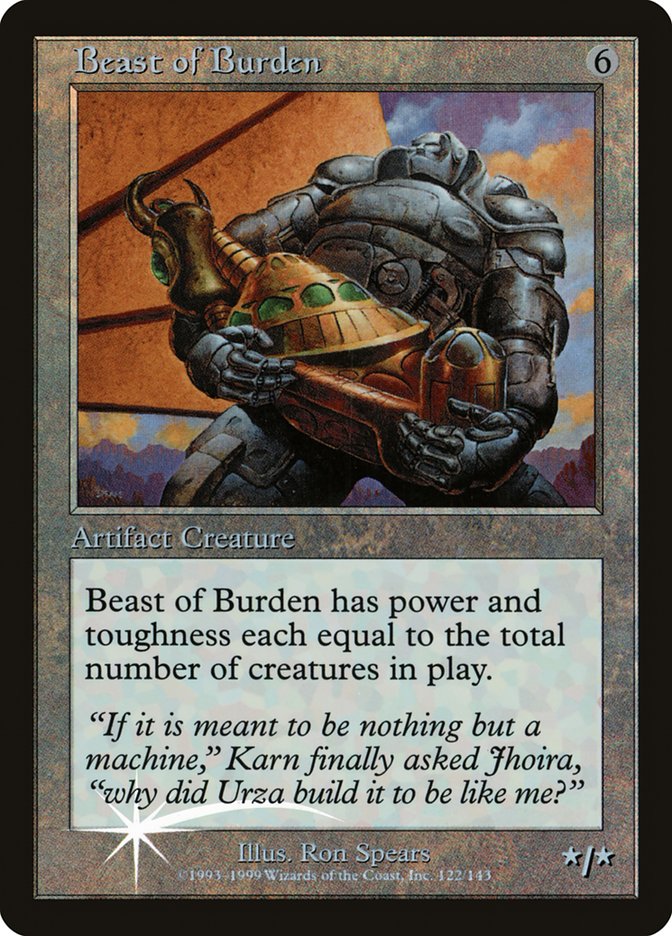 Beast of Burden (Misprinted) [Urza's Legacy Promos] | Exor Games Bridgewater