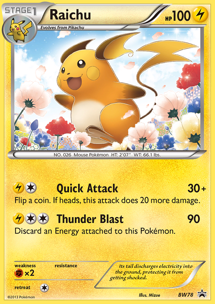 Raichu (BW78) [Black & White: Black Star Promos] | Exor Games Bridgewater