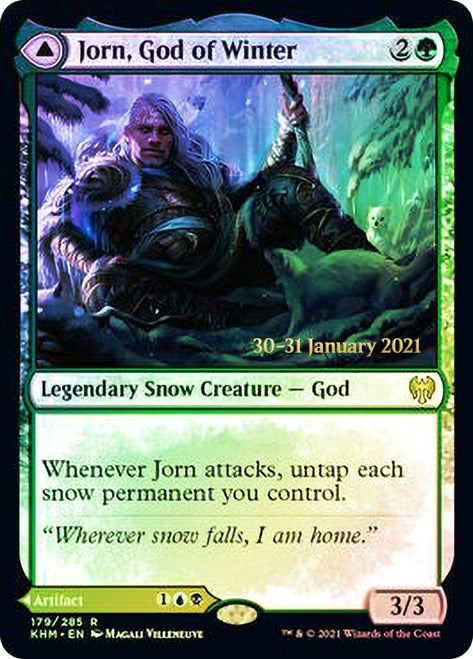 Jorn, God of Winter // Kaldring, the Rimestaff   [Kaldheim Prerelease Promos] | Exor Games Bridgewater