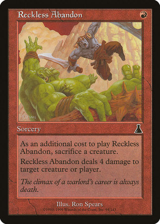 Reckless Abandon [Urza's Destiny] | Exor Games Bridgewater