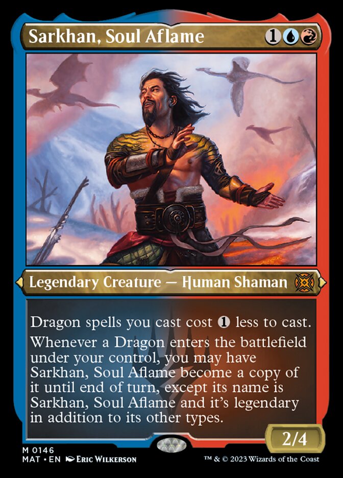 Sarkhan, Soul Aflame (Foil Etched) [March of the Machine: The Aftermath] | Exor Games Bridgewater