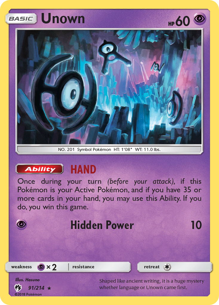 Unown (91/214) [Sun & Moon: Lost Thunder] | Exor Games Bridgewater