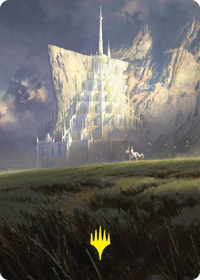 Minas Tirith Art Card (Gold-Stamped Signature) [The Lord of the Rings: Tales of Middle-earth Art Series] | Exor Games Bridgewater