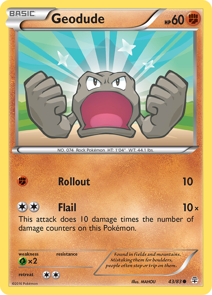 Geodude (43/83) [XY: Generations] | Exor Games Bridgewater