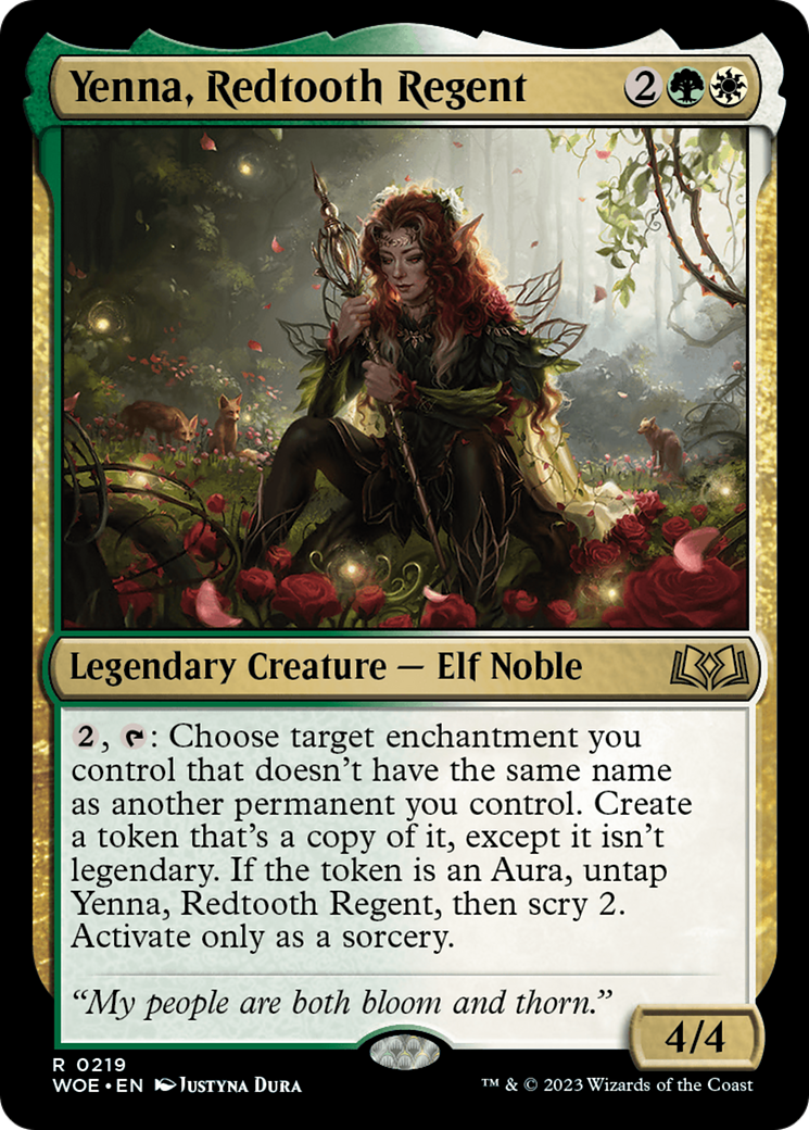 Yenna, Redtooth Regent [Wilds of Eldraine Prerelease Promos] | Exor Games Bridgewater