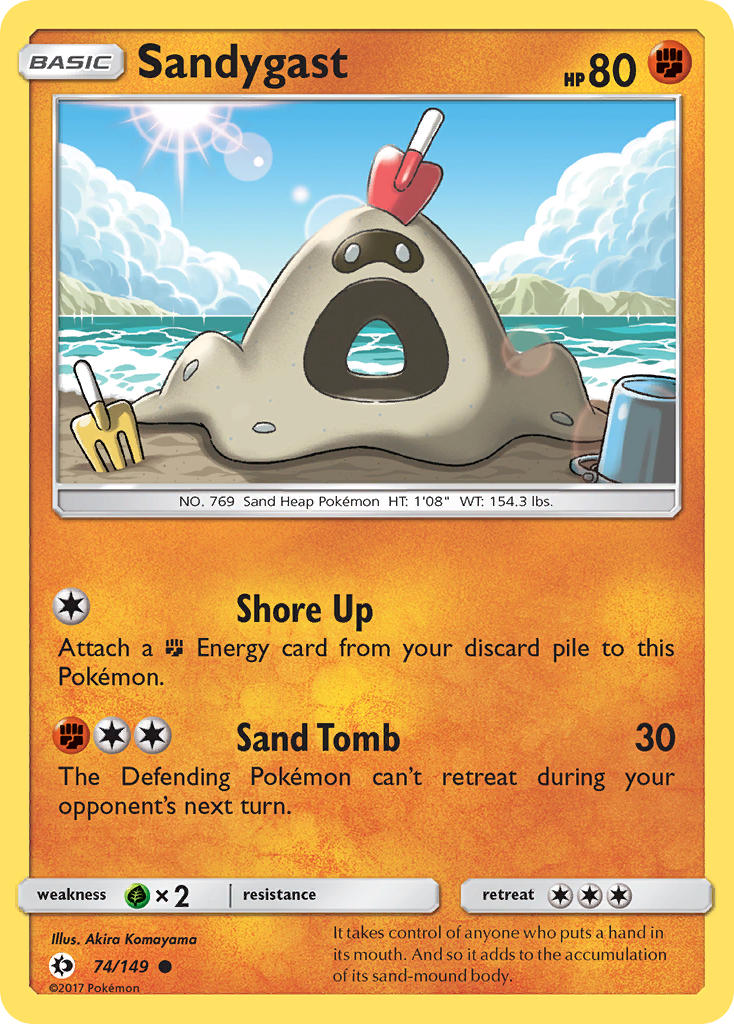 Sandygast (74/149) [Sun & Moon: Base Set] | Exor Games Bridgewater