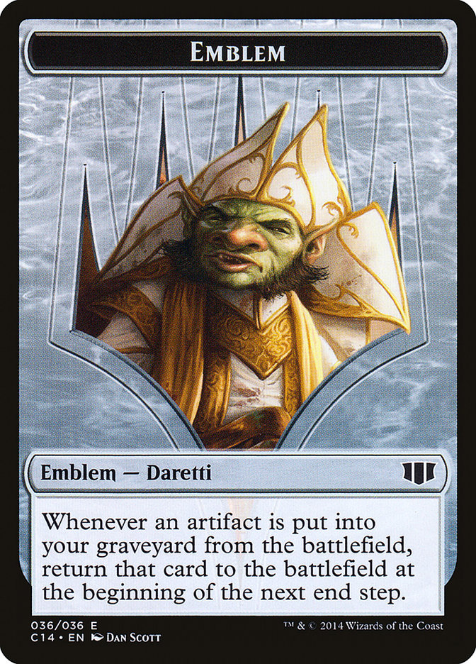 Daretti, Scrap Savant Emblem // Tuktuk the Returned Double-sided Token [Commander 2014 Tokens] | Exor Games Bridgewater