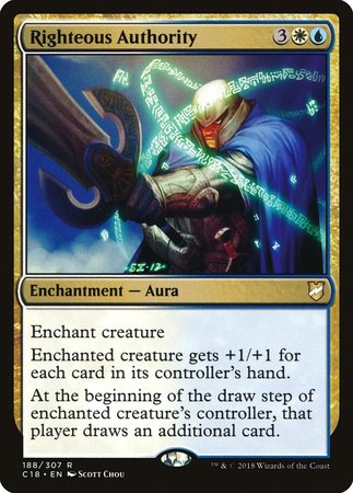 Righteous Authority [Commander 2018] | Exor Games Bridgewater