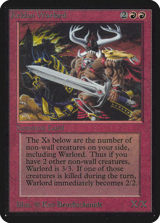 Keldon Warlord [Limited Edition Alpha] | Exor Games Bridgewater