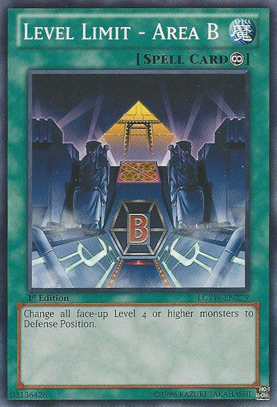 Level Limit - Area B [LCYW-EN279] Common | Exor Games Bridgewater