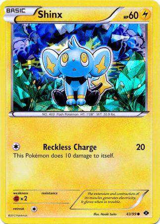 Shinx (43/99) (Cracked Ice Holo) (Blister Exclusive) [Black & White: Next Destinies] | Exor Games Bridgewater