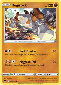 Regirock (089/185) [Sword & Shield: Vivid Voltage] | Exor Games Bridgewater