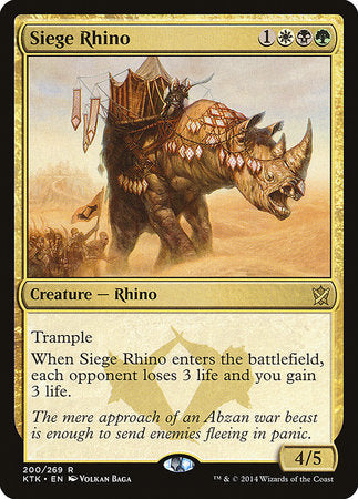 Siege Rhino [Khans of Tarkir] | Exor Games Bridgewater