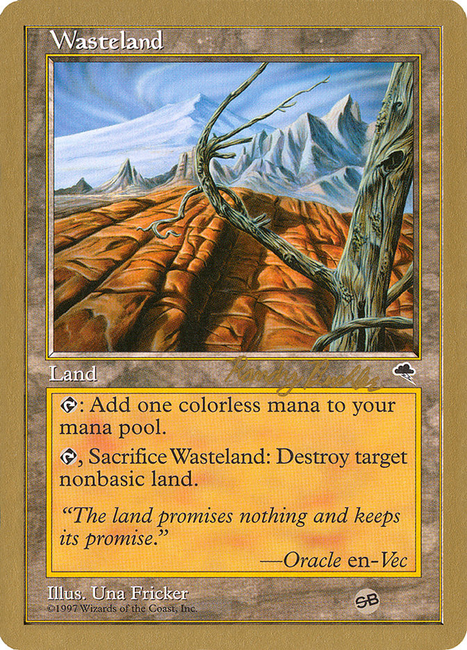 Wasteland (Randy Buehler) (SB) [World Championship Decks 1998] | Exor Games Bridgewater