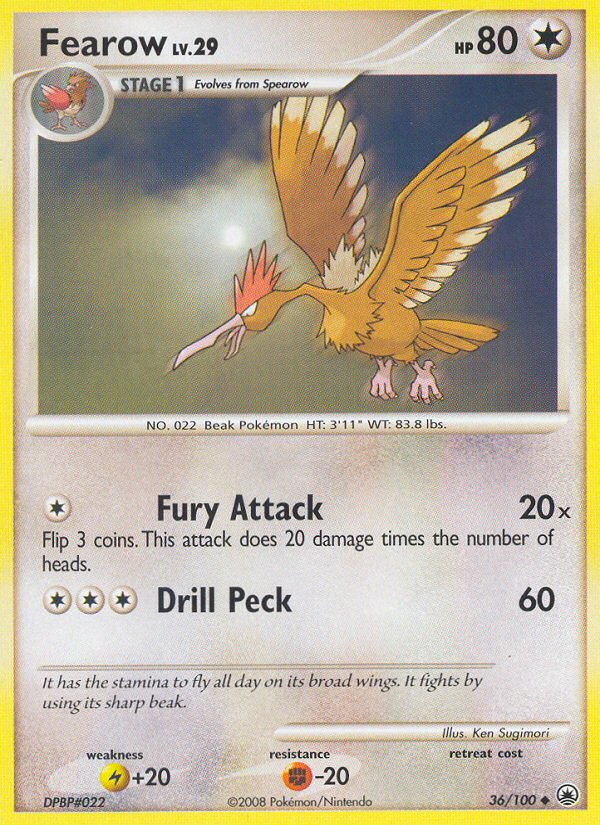 Fearow (36/100) [Diamond & Pearl: Majestic Dawn] | Exor Games Bridgewater