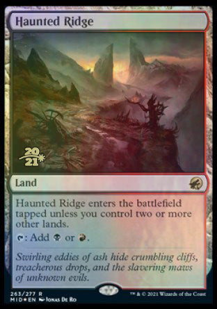 Haunted Ridge [Innistrad: Midnight Hunt Prerelease Promos] | Exor Games Bridgewater