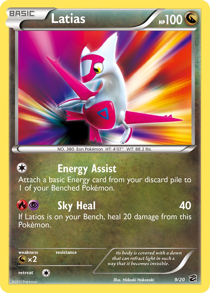 Latias (9/20) (Blister Exclusive) [Black & White: Dragon Vault] | Exor Games Bridgewater