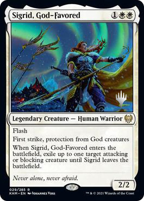 Sigrid, God-Favored [Kaldheim Promo Pack] | Exor Games Bridgewater