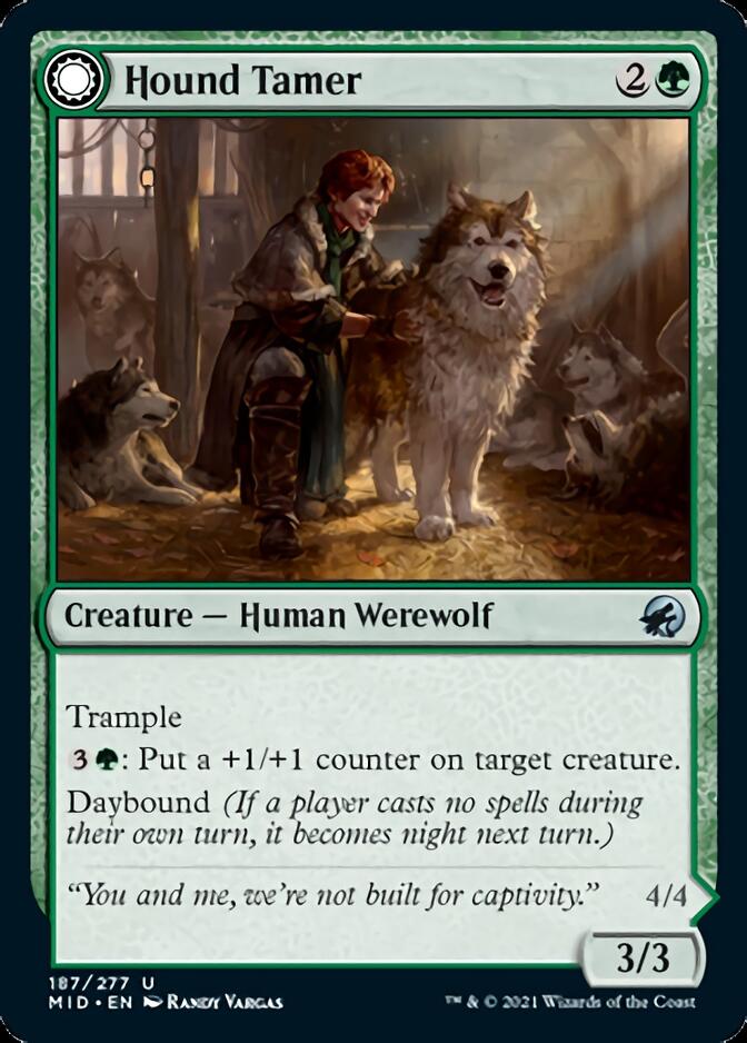 Hound Tamer // Untamed Pup [Innistrad: Midnight Hunt] | Exor Games Bridgewater