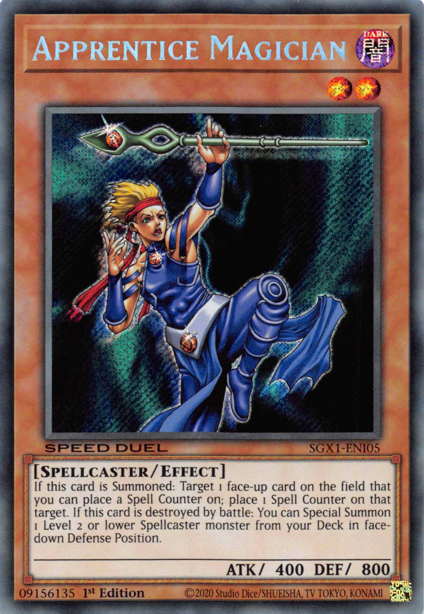 Apprentice Magician [SGX1-ENI05] Secret Rare | Exor Games Bridgewater