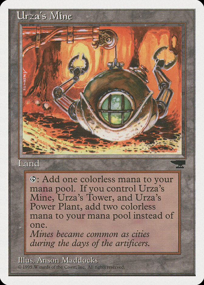 Urza's Mine (Orange Background) [Chronicles] | Exor Games Bridgewater