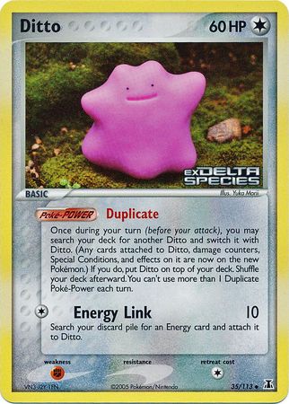 Ditto (35/113) (Stamped) [EX: Delta Species] | Exor Games Bridgewater