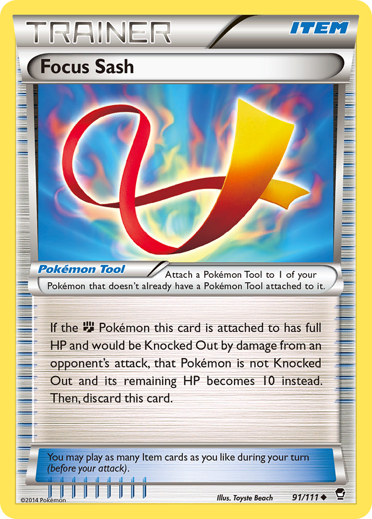 Focus Sash (91/111) [XY: Furious Fists] | Exor Games Bridgewater