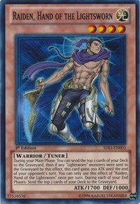 Raiden, Hand of the Lightsworn [SDLI-EN003] Super Rare | Exor Games Bridgewater