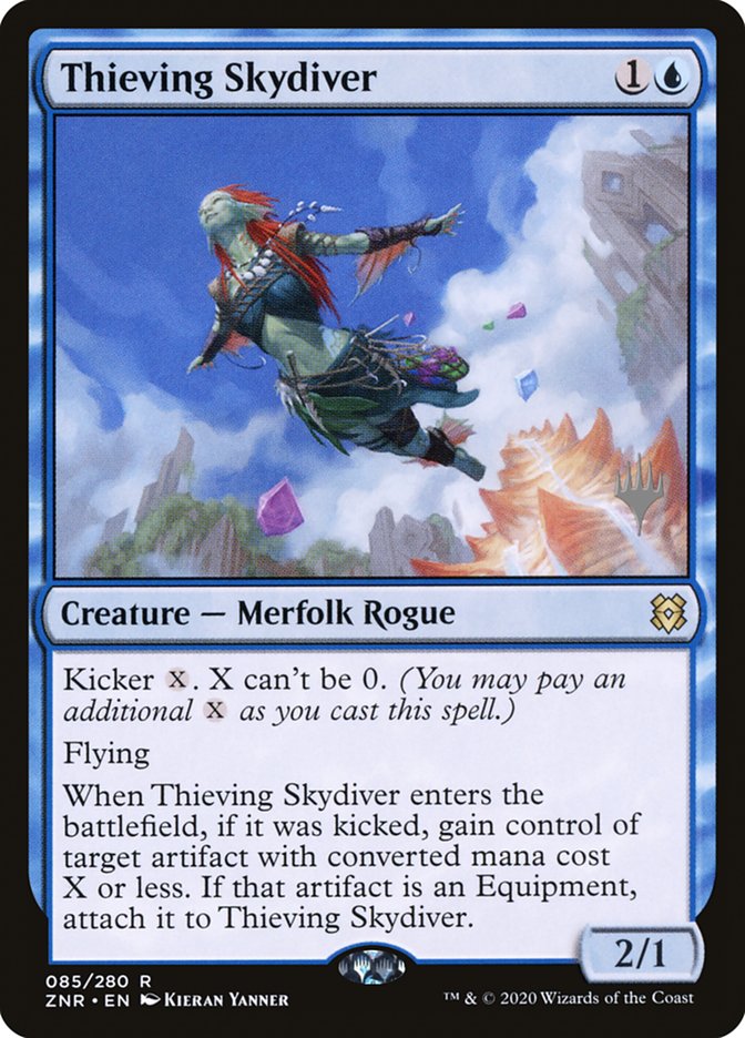 Thieving Skydiver (Promo Pack) [Zendikar Rising Promos] | Exor Games Bridgewater