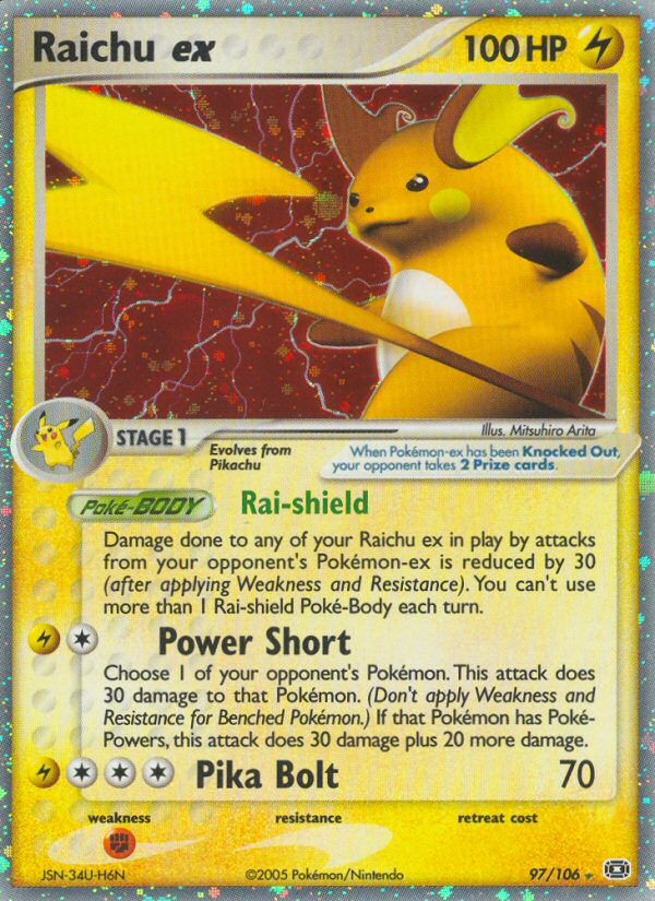 Raichu ex (97/106) [EX: Emerald] | Exor Games Bridgewater