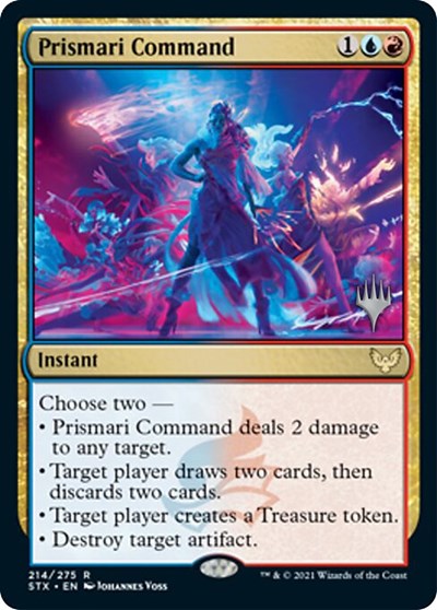 Prismari Command (Promo Pack) [Strixhaven: School of Mages Promos] | Exor Games Bridgewater