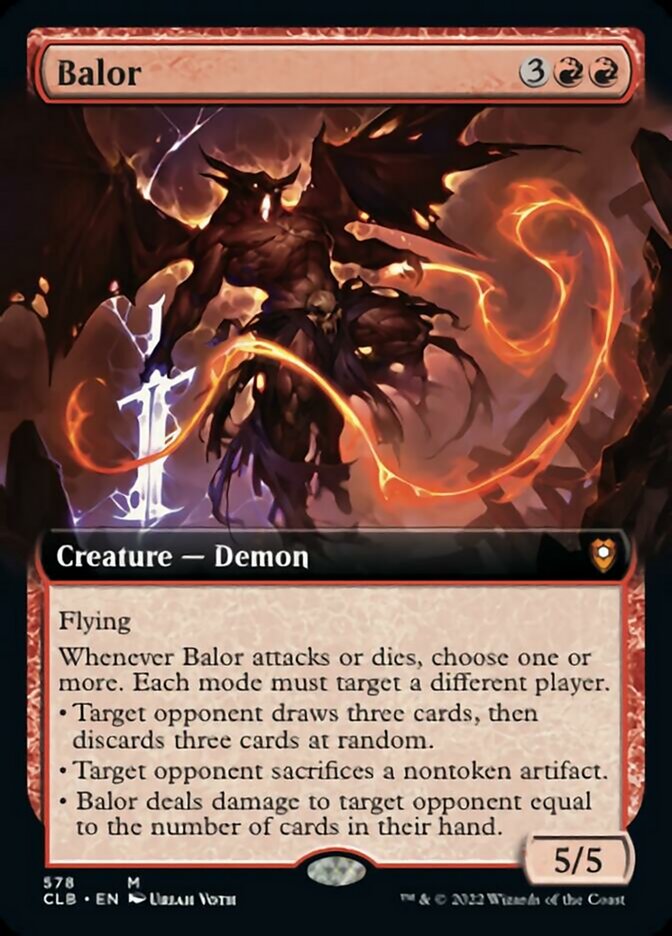 Balor (Extended Art) [Commander Legends: Battle for Baldur's Gate] | Exor Games Bridgewater