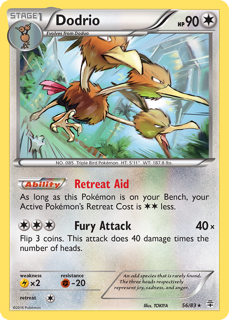 Dodrio (56/83) [XY: Generations] | Exor Games Bridgewater