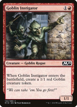 Goblin Instigator [Core Set 2019] | Exor Games Bridgewater