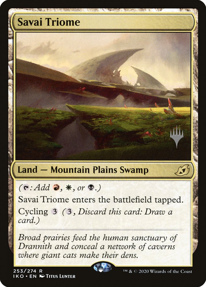 Savai Triome (Promo Pack) [Ikoria: Lair of Behemoths Promos] | Exor Games Bridgewater