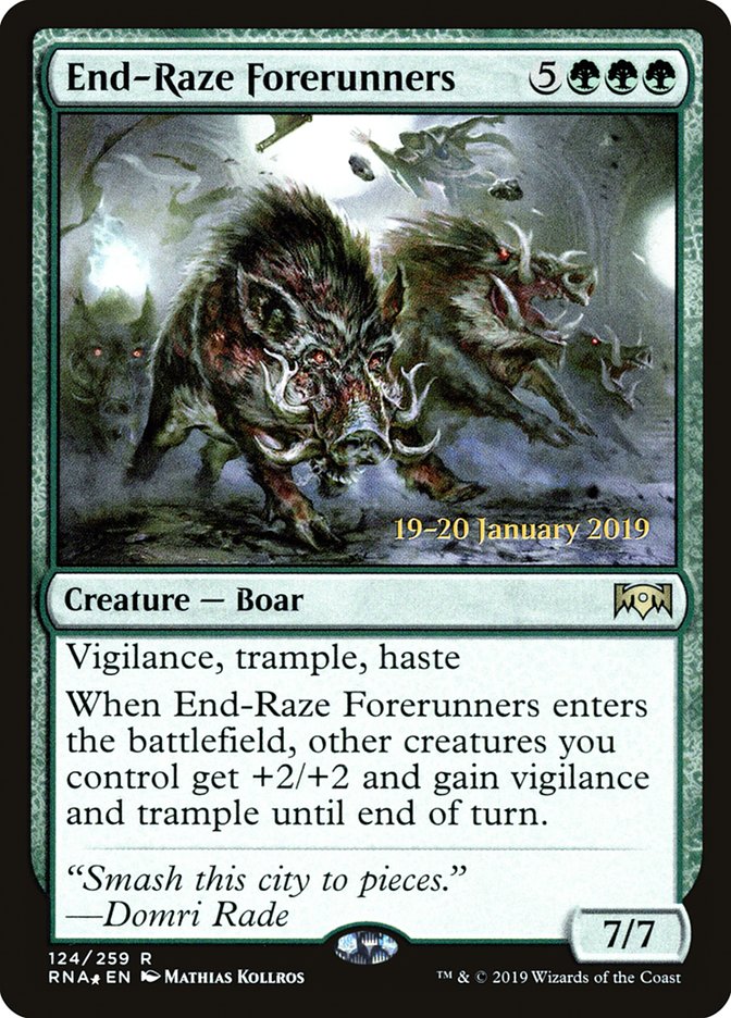 End-Raze Forerunners [Ravnica Allegiance Prerelease Promos] | Exor Games Bridgewater