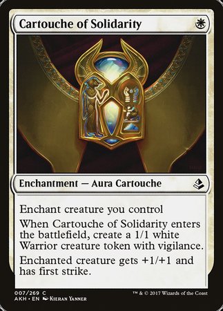 Cartouche of Solidarity [Amonkhet] | Exor Games Bridgewater