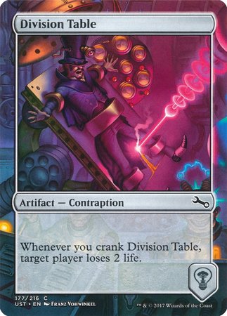 Division Table [Unstable] | Exor Games Bridgewater