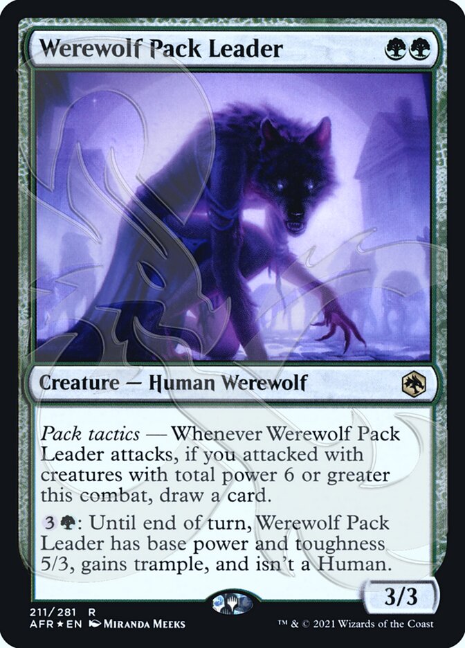 Werewolf Pack Leader (Ampersand Promo) [Dungeons & Dragons: Adventures in the Forgotten Realms Promos] | Exor Games Bridgewater