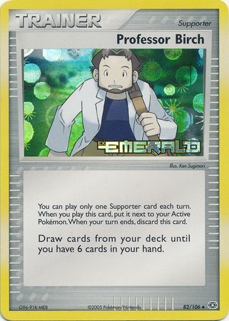 Professor Birch (82/106) (Stamped) [EX: Emerald] | Exor Games Bridgewater