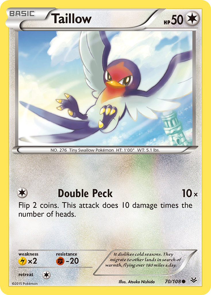 Taillow (70/108) [XY: Roaring Skies] | Exor Games Bridgewater