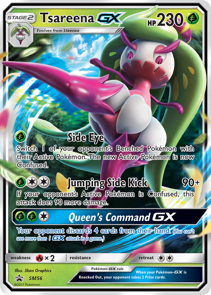 Tsareena GX (SM56) [Sun & Moon: Black Star Promos] | Exor Games Bridgewater