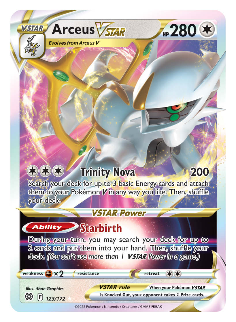 Arceus VSTAR (123/172) [Sword & Shield: Brilliant Stars] | Exor Games Bridgewater