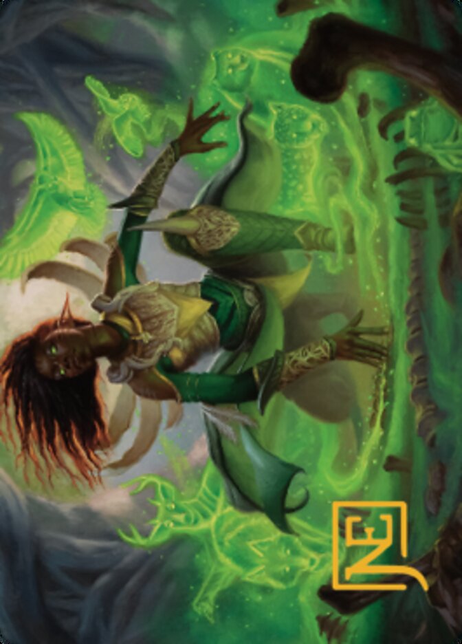 Fauna Shaman Art Card (Gold-Stamped Signature) [The Brothers' War Art Series] | Exor Games Bridgewater