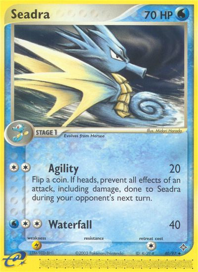 Seadra (40/97) [EX: Dragon] | Exor Games Bridgewater