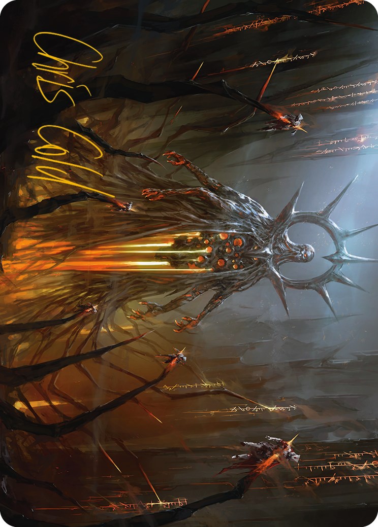 Solphim, Mayhem Dominus Art Card (Gold-Stamped Signature) [Phyrexia: All Will Be One Art Series] | Exor Games Bridgewater