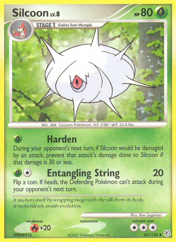 Silcoon (63/130) [Diamond & Pearl: Base Set] | Exor Games Bridgewater