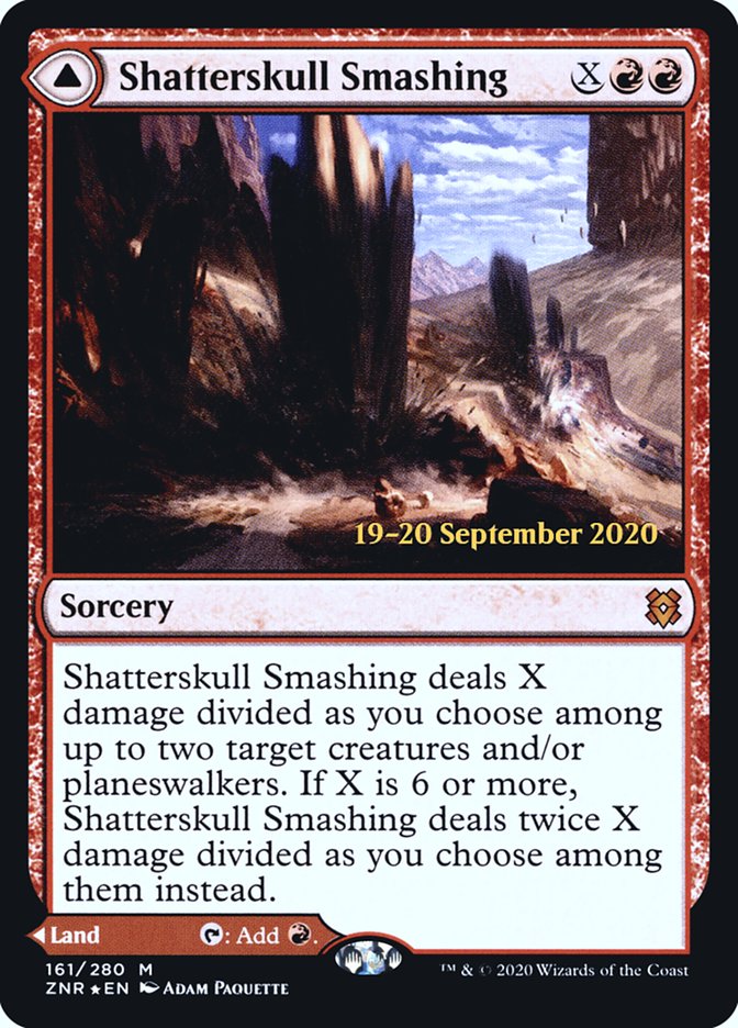 Shatterskull Smashing // Shatterskull, the Hammer Pass  [Zendikar Rising Prerelease Promos] | Exor Games Bridgewater