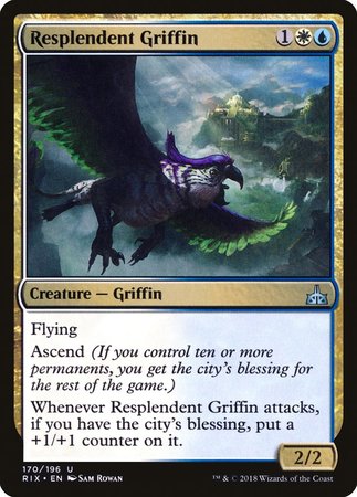 Resplendent Griffin [Rivals of Ixalan] | Exor Games Bridgewater